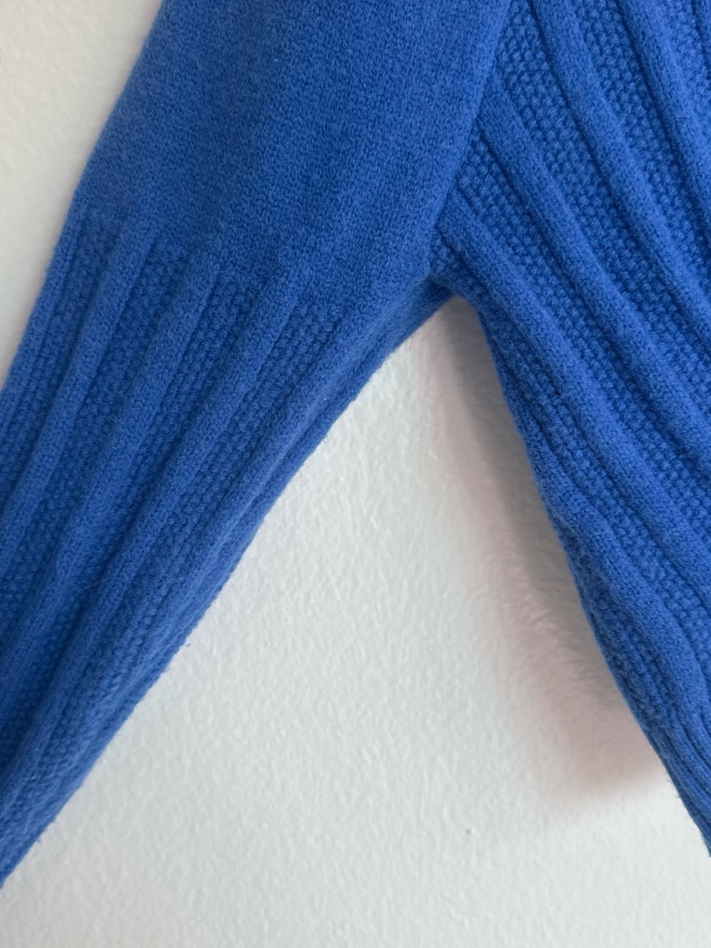Blue Ribbed Drawstring Pullover Sweater - Women - Picture 3 of 5